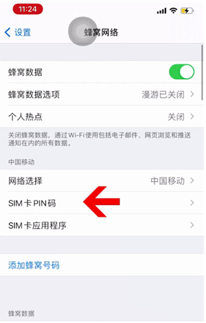 亳州苹果14维修网分享如何给iPhone14的SIM卡设置密码 