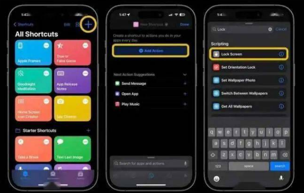亳州苹果14锁屏维修店分享iPhone14升级iOS16.4后如何创建锁屏快捷方式 