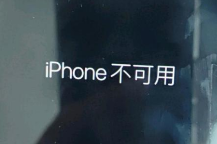 亳州苹果服务网点分享锁屏界面显示“iPhone 不可用”如何解决 