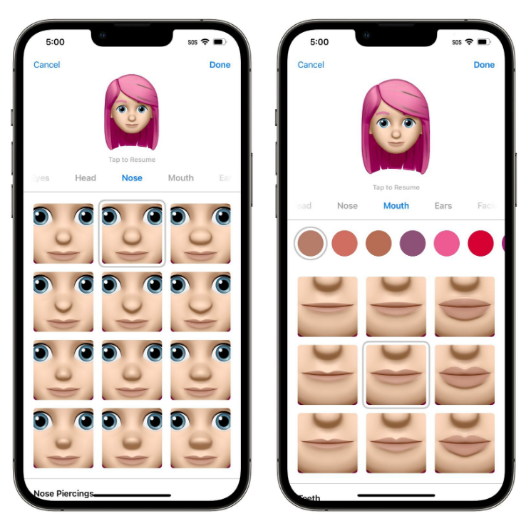 亳州苹果手机维修分享​iOS 16中的拟我表情有了哪些变化和升级 